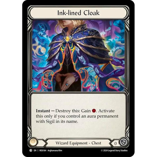 Image for Ink-lined Cloak (ROS164) (ROS) - Flesh and Blood TCG