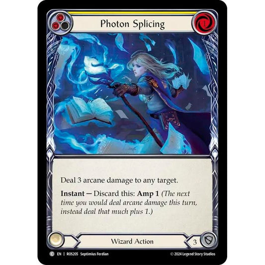 Image for Photon Splicing (Yellow) (ROS205) (ROS) - Flesh and Blood TCG
