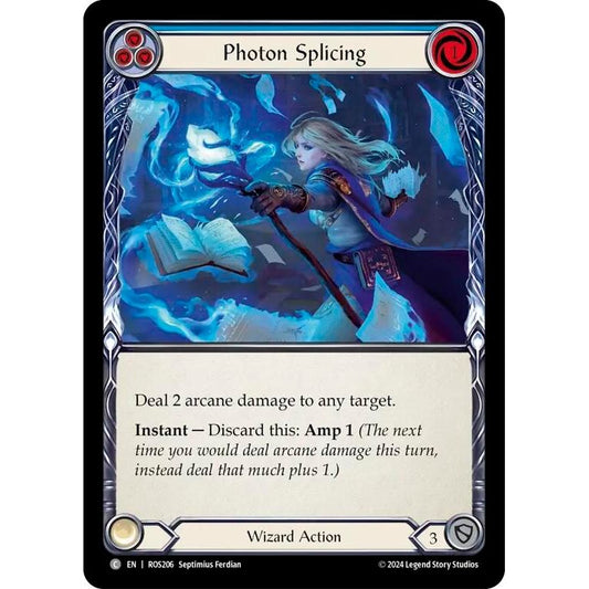 Image for Photon Splicing (Blue) (ROS206) (ROS) - Flesh and Blood TCG
