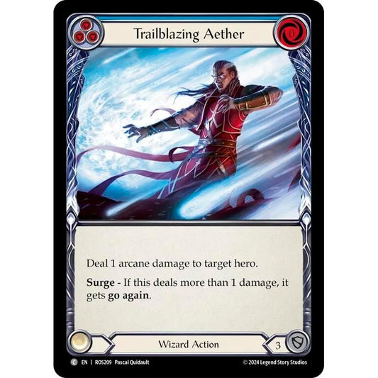 Image for Trailblazing Aether (Blue) (ROS209) (ROS) - Flesh and Blood TCG