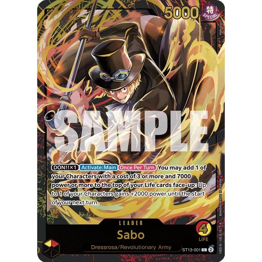 Image for Sabo (Premium Card Collection -Leader Collection-) (ST13-001) (OP-PR) - One Piece Card Game