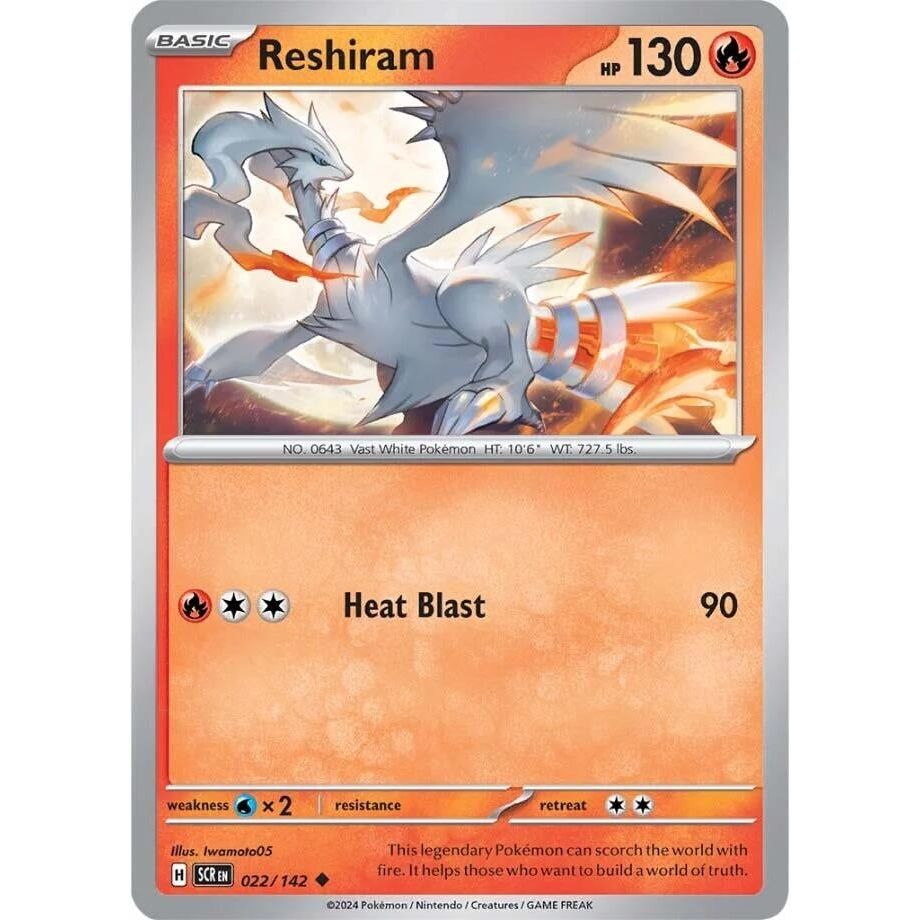 Image for Reshiram (022/142) (SCR) - Pokemon