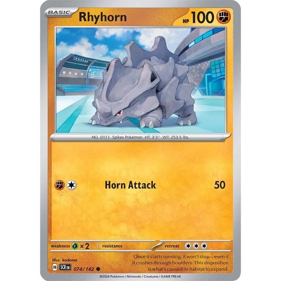 Image for Rhyhorn (074/142) (SCR) - Pokemon