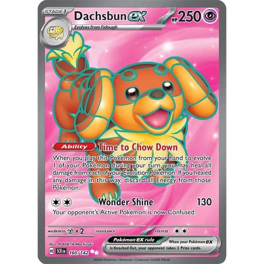 Image for Dachsbun ex (160/142) (SCR) - Pokemon