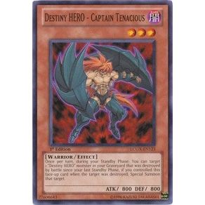 Image for Destiny HERO - Captain Tenacious (LCGX-EN123) (LC02) - YuGiOh