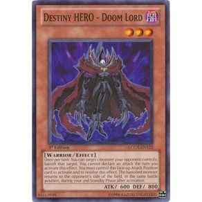 Image for Destiny HERO - Doom Lord (LCGX-EN122) (LC02) - YuGiOh