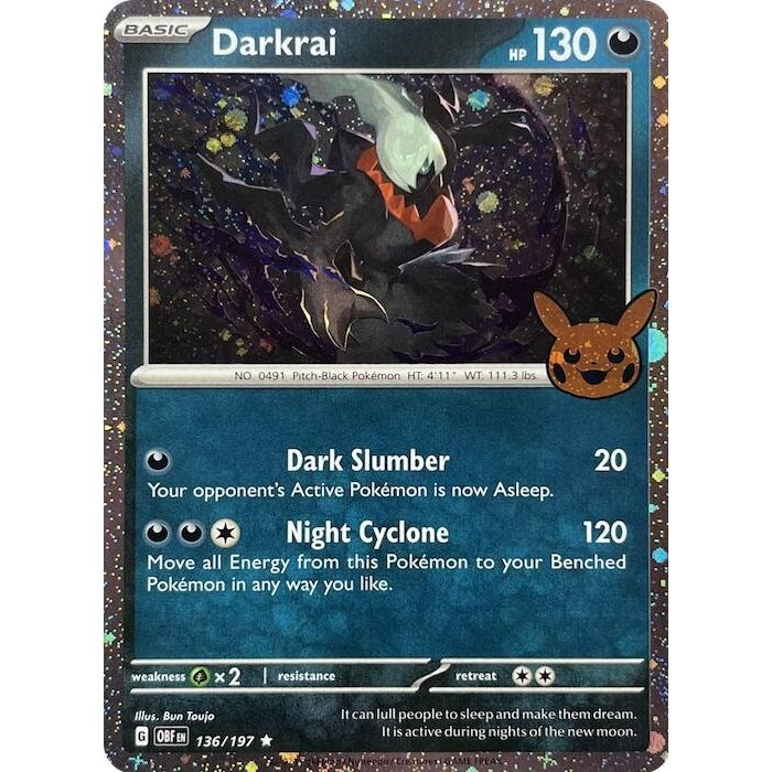 Image for Darkrai (Cosmos Holo) (136/197) (TTBB24) - Pokemon