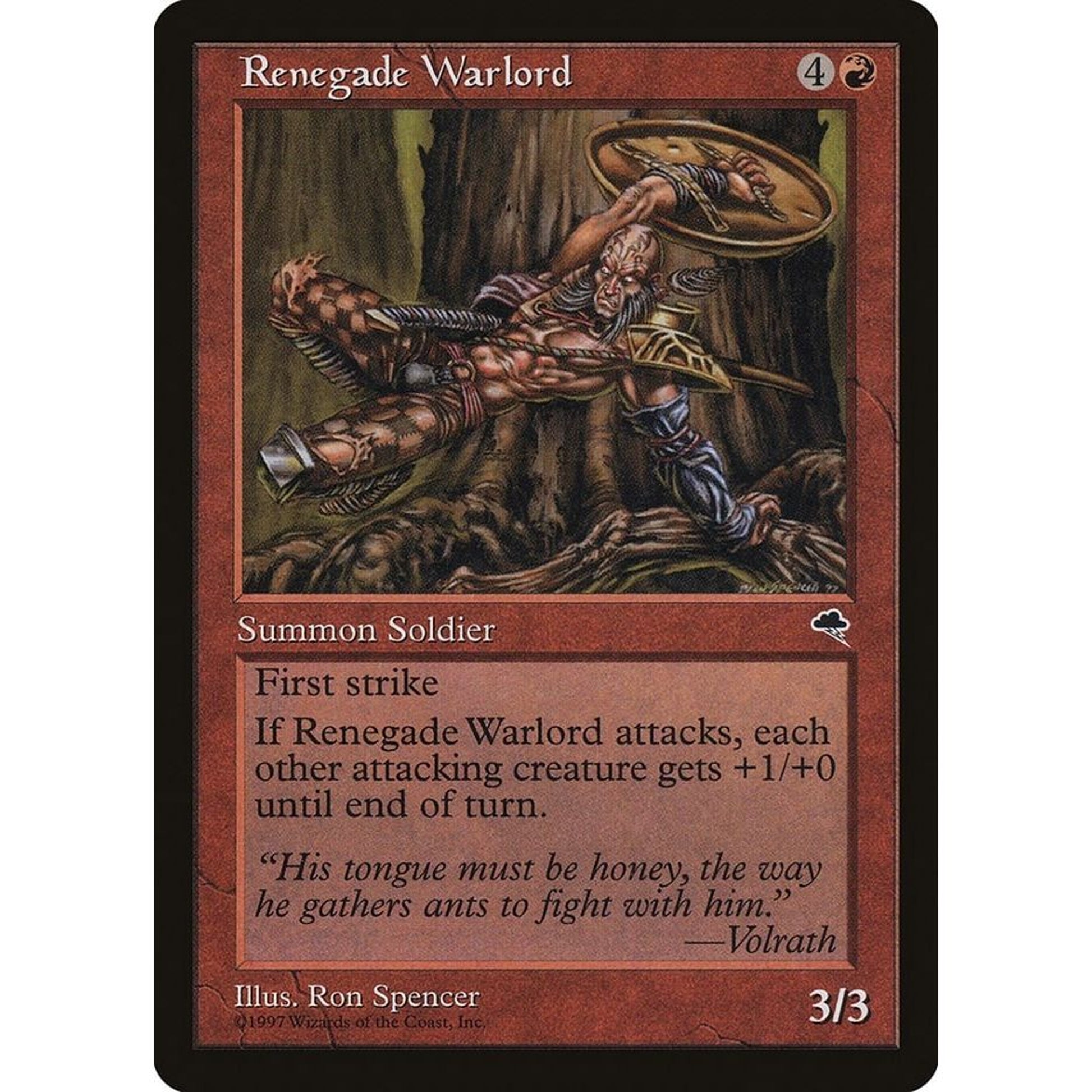 Image for Renegade Warlord (197) (TMP) - Magic: The Gathering