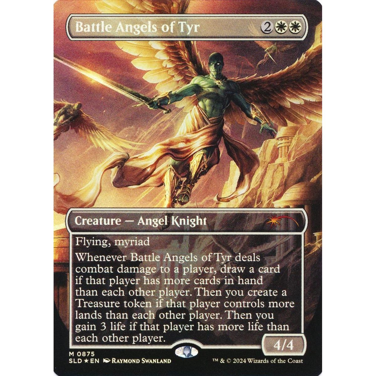 Image for Battle Angels of Tyr (Rainbow Foil) (875) (SLD) - Magic: The Gathering