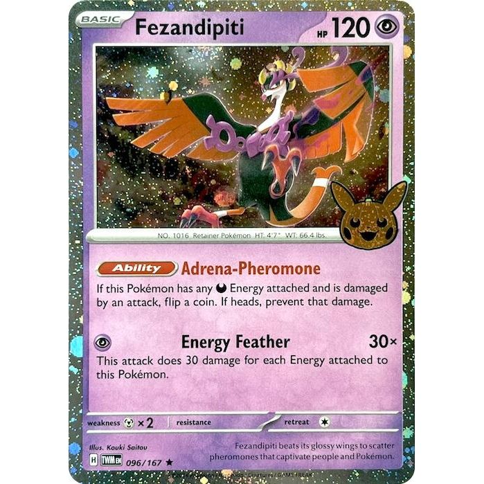 Image for Fezandipiti (Cosmos Holo) (096/167) (TTBB24) - Pokemon