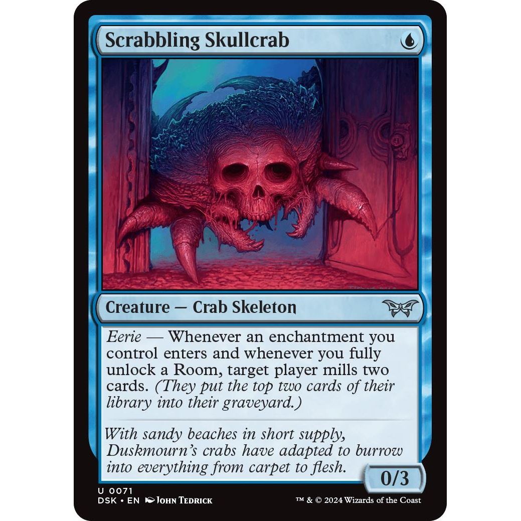 Image for Scrabbling Skullcrab (71) (DSK) - Magic: The Gathering