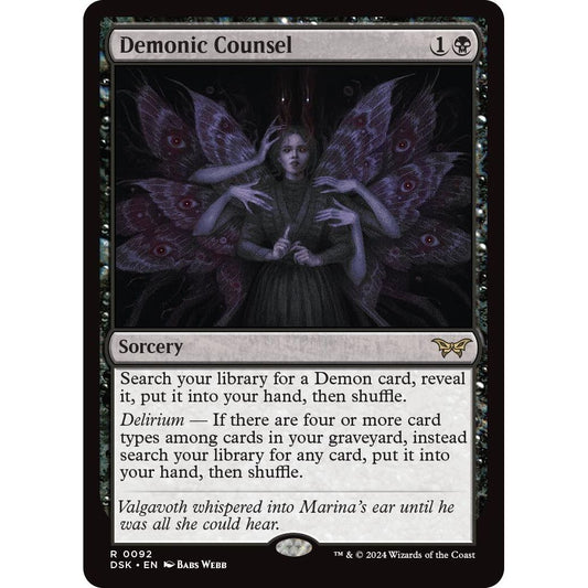Image for Demonic Counsel (92) (DSK) - Magic: The Gathering