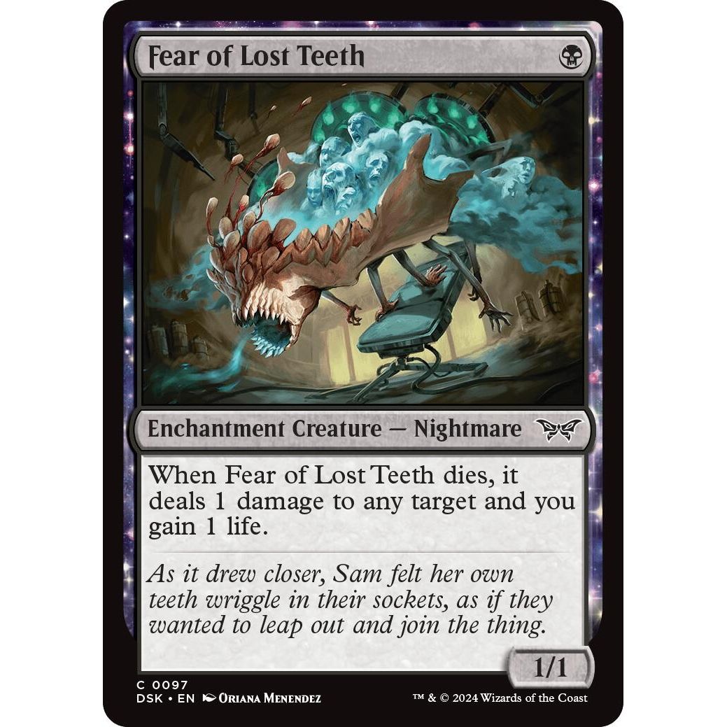 Image for Fear of Lost Teeth (97) (DSK) - Magic: The Gathering
