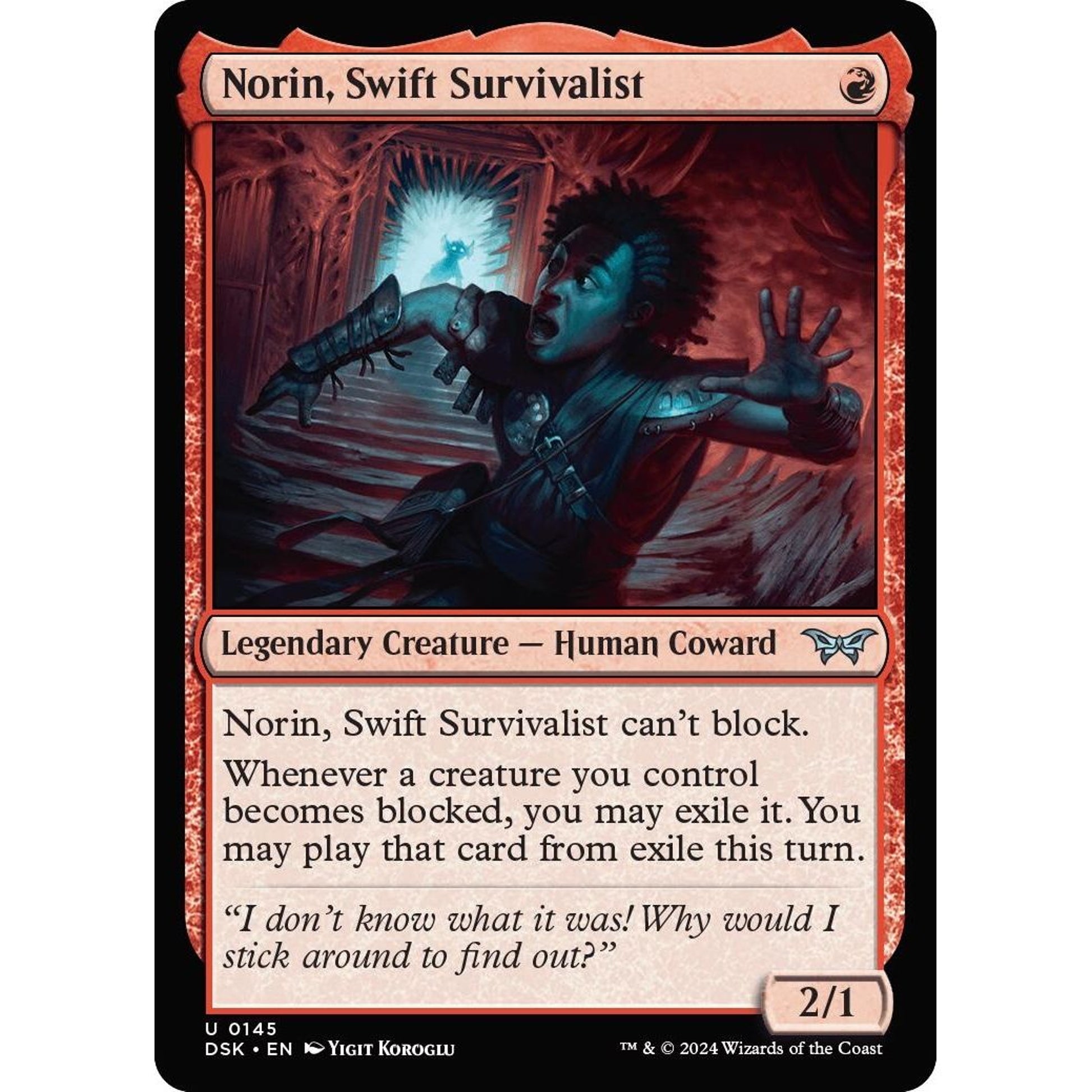 Image for Norin, Swift Survivalist (0145) (145) (DSK) - Magic: The Gathering