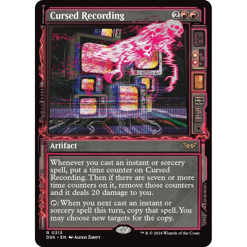 Image for Cursed Recording (Showcase) (315) (DSK) - Magic: The Gathering