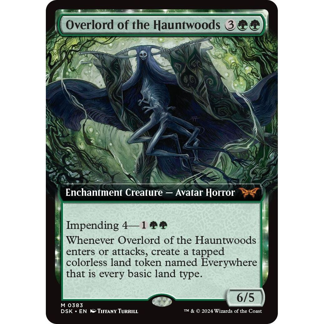 Image for Overlord of the Hauntwoods (Extended Art) (383) (DSK) - Magic: The Gathering