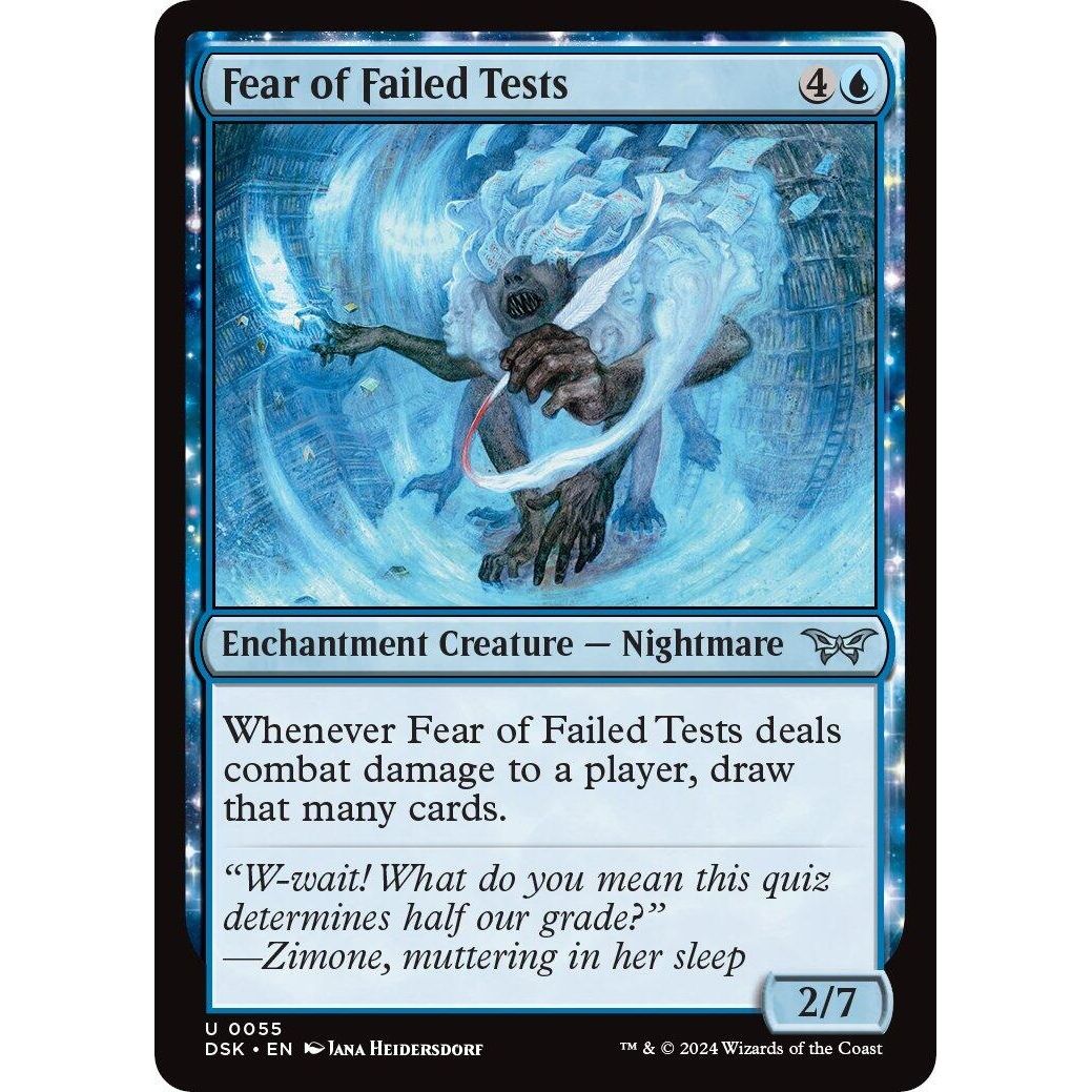Image for Fear of Failed Tests (55) (DSK) - Magic: The Gathering