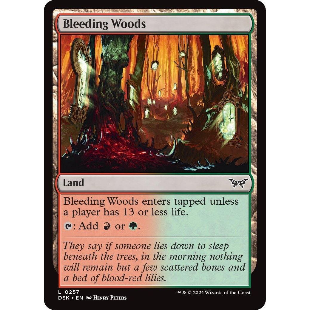 Image for Bleeding Woods (257) (DSK) - Magic: The Gathering