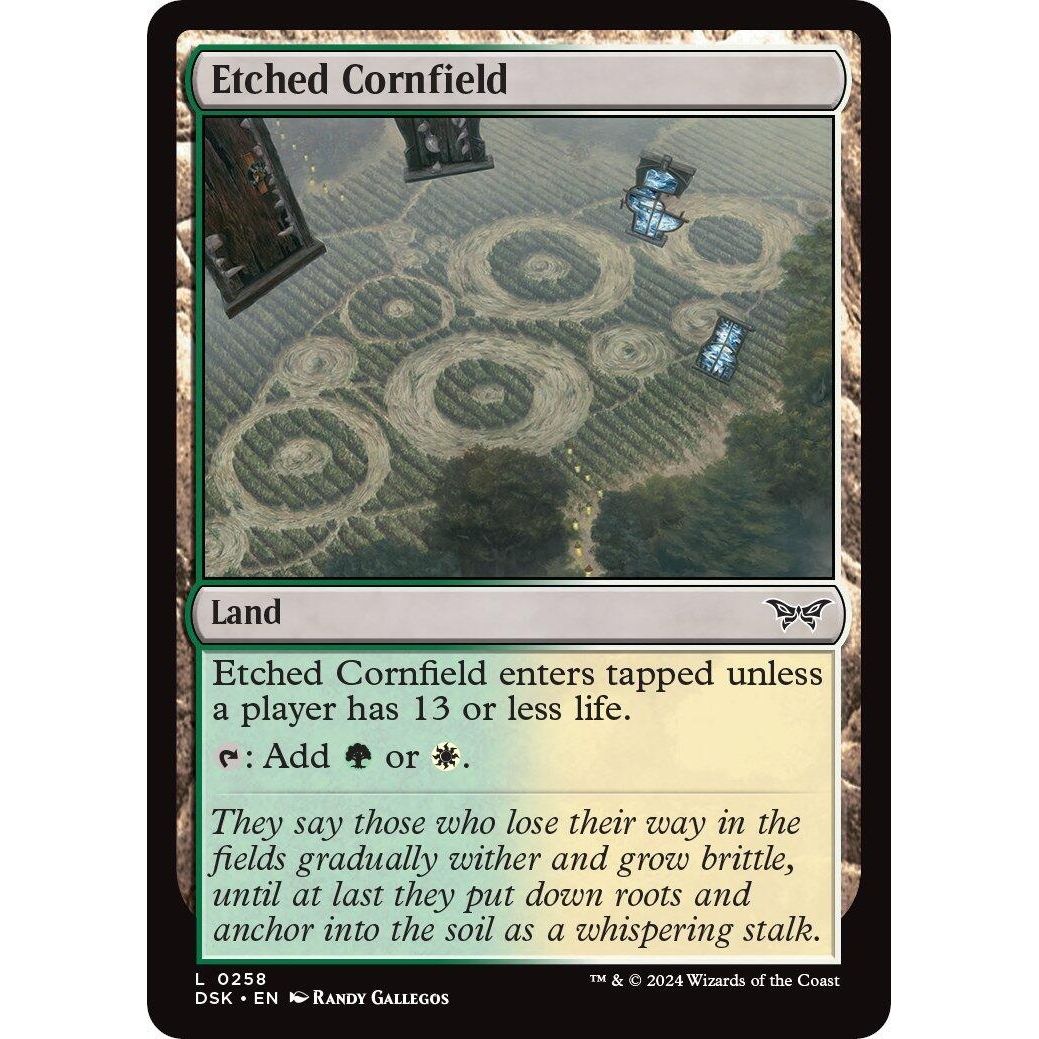 Image for Etched Cornfield (258) (DSK) - Magic: The Gathering