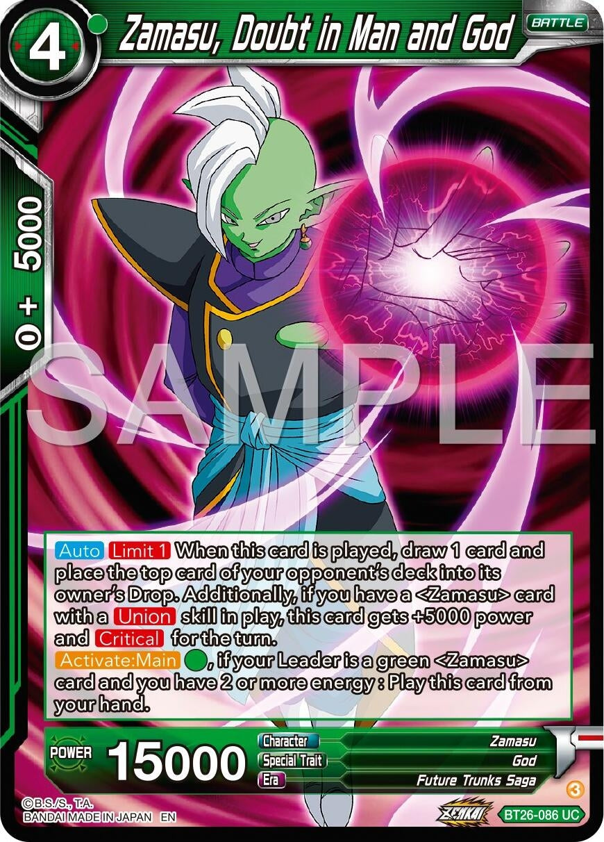 Image for Zamasu, Doubt in Man and God (BT26-086) (BT26) - Dragon Ball Super: Masters