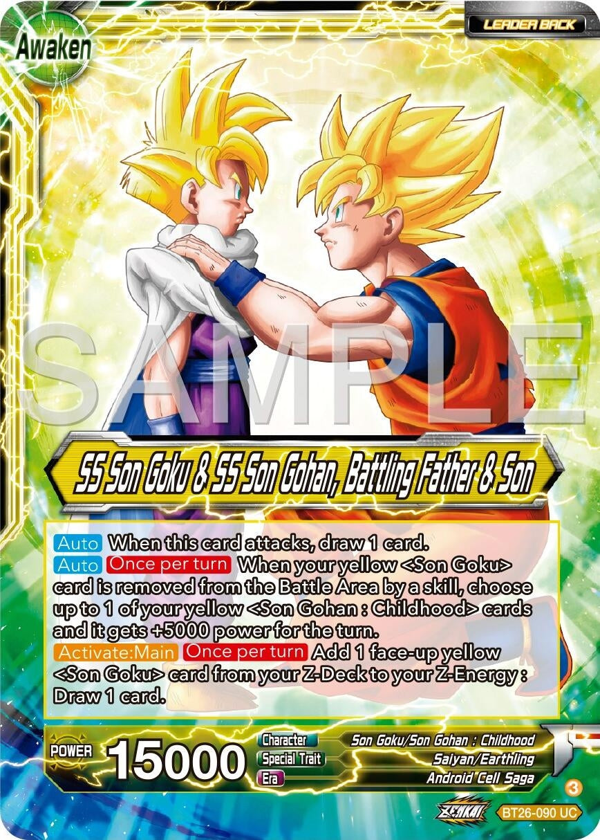 Image for SS Son Goku // SS Son Goku & SS Son Gohan, Battling Father & Son (BT26-090) (BT26) - Dragon Ball Super: Masters