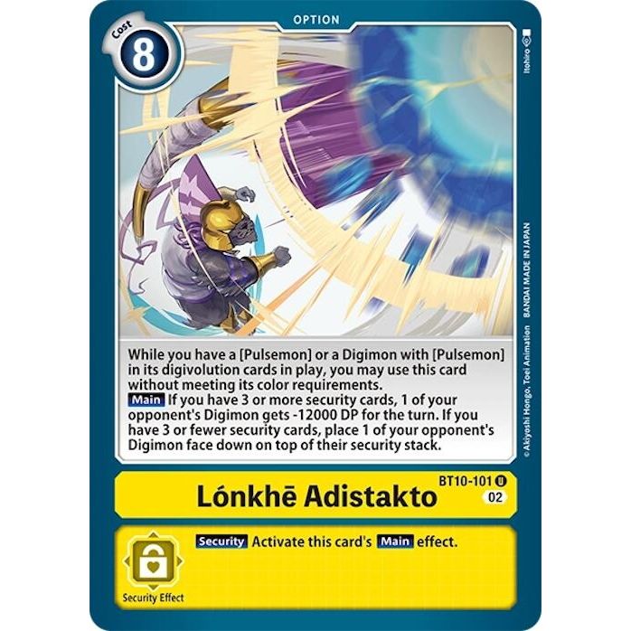 Image for Lonkhe Adistakto (BT10-101 U) (BT10) - Digimon Card Game