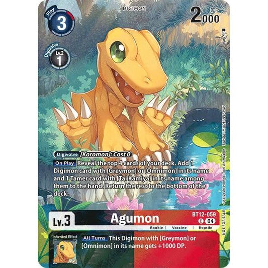 Image for Agumon - BT12-059 (Legend Pack 2024) (BT12-059 C) (BT12) - Digimon Card Game