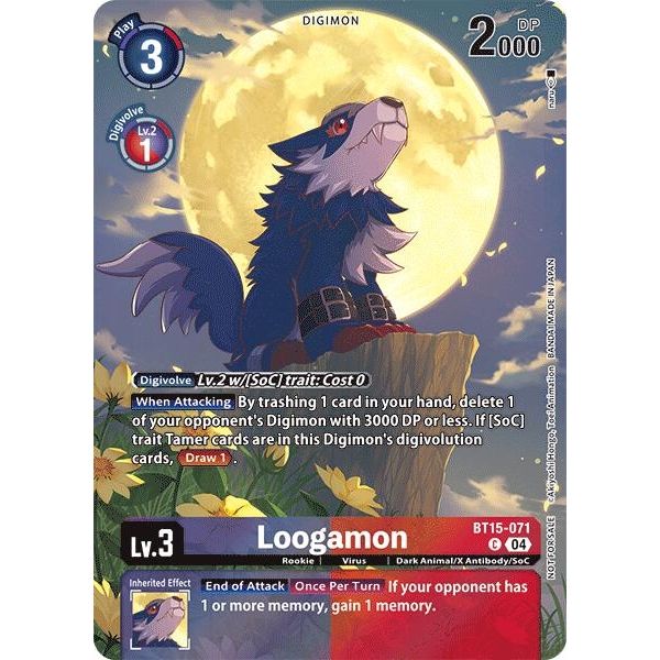 Image for Loogamon (Legend Pack 2024) (BT15-071 C) (BT15) - Digimon Card Game