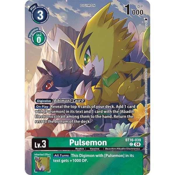 Image for Pulsemon (Legend Pack 2024) (BT16-039 C) (BT16) - Digimon Card Game