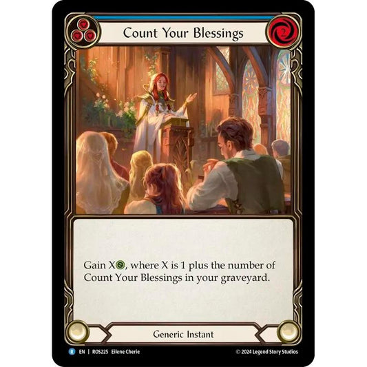 Image for Count Your Blessings (Blue) (ROS225) (ROS) - Flesh and Blood TCG