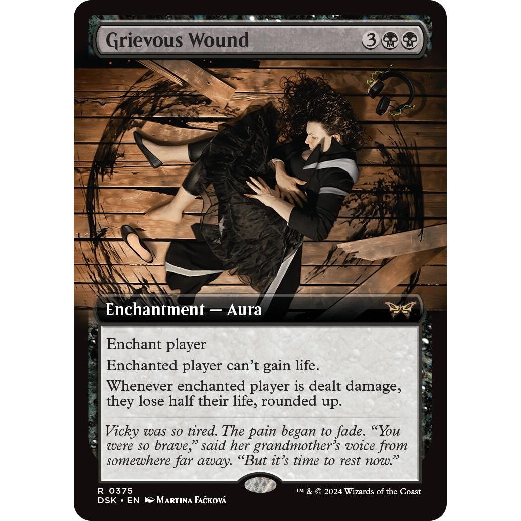 Image for Grievous Wound (Extended Art) (375) (DSK) - Magic: The Gathering
