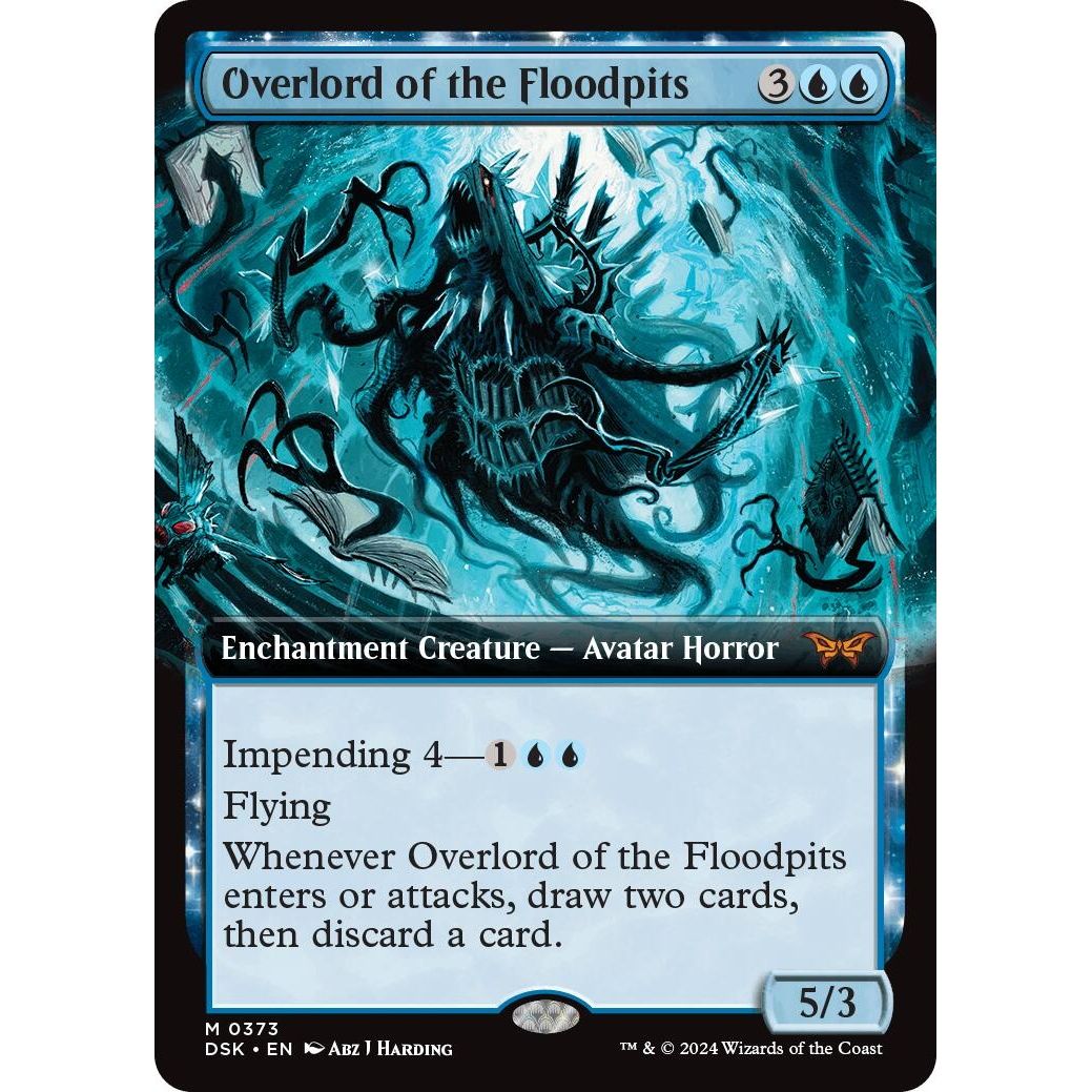 Image for Overlord of the Floodpits (Extended Art) (373) (DSK) - Magic: The Gathering