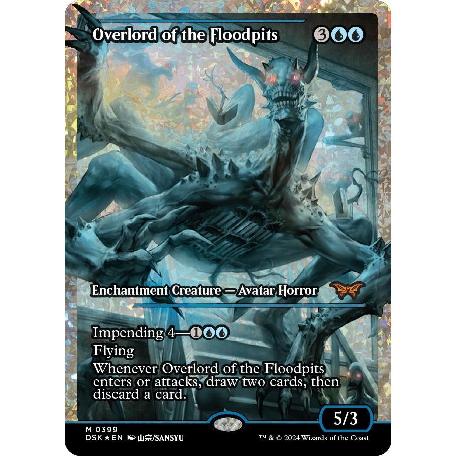 Image for Overlord of the Floodpits (Showcase) (Fracture Foil) (399) (DSK) - Magic: The Gathering