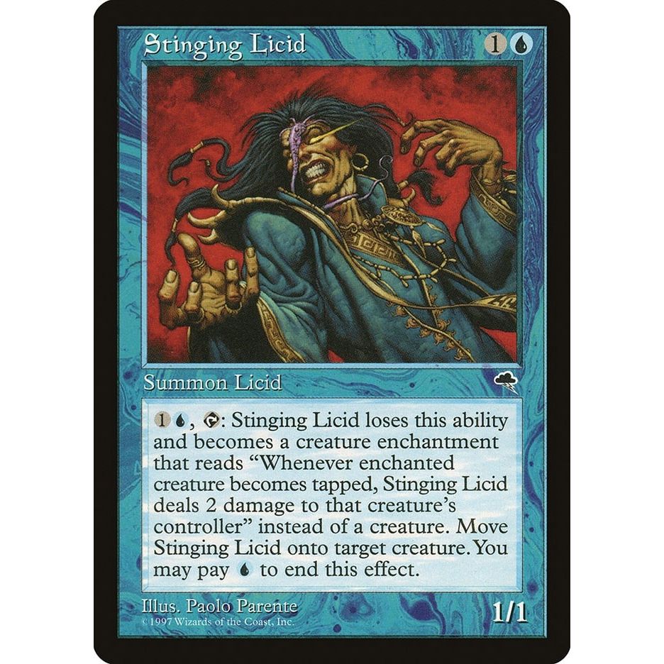 Image for Stinging Licid (91) (TMP) - Magic: The Gathering