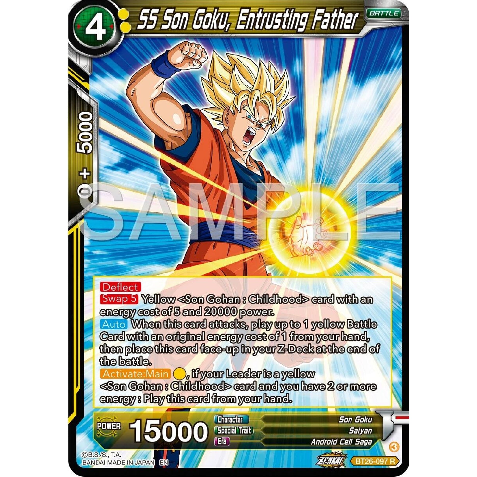 Image for SS Son Goku, Entrusting Father (BT26-097) (BT26) - Dragon Ball Super: Masters