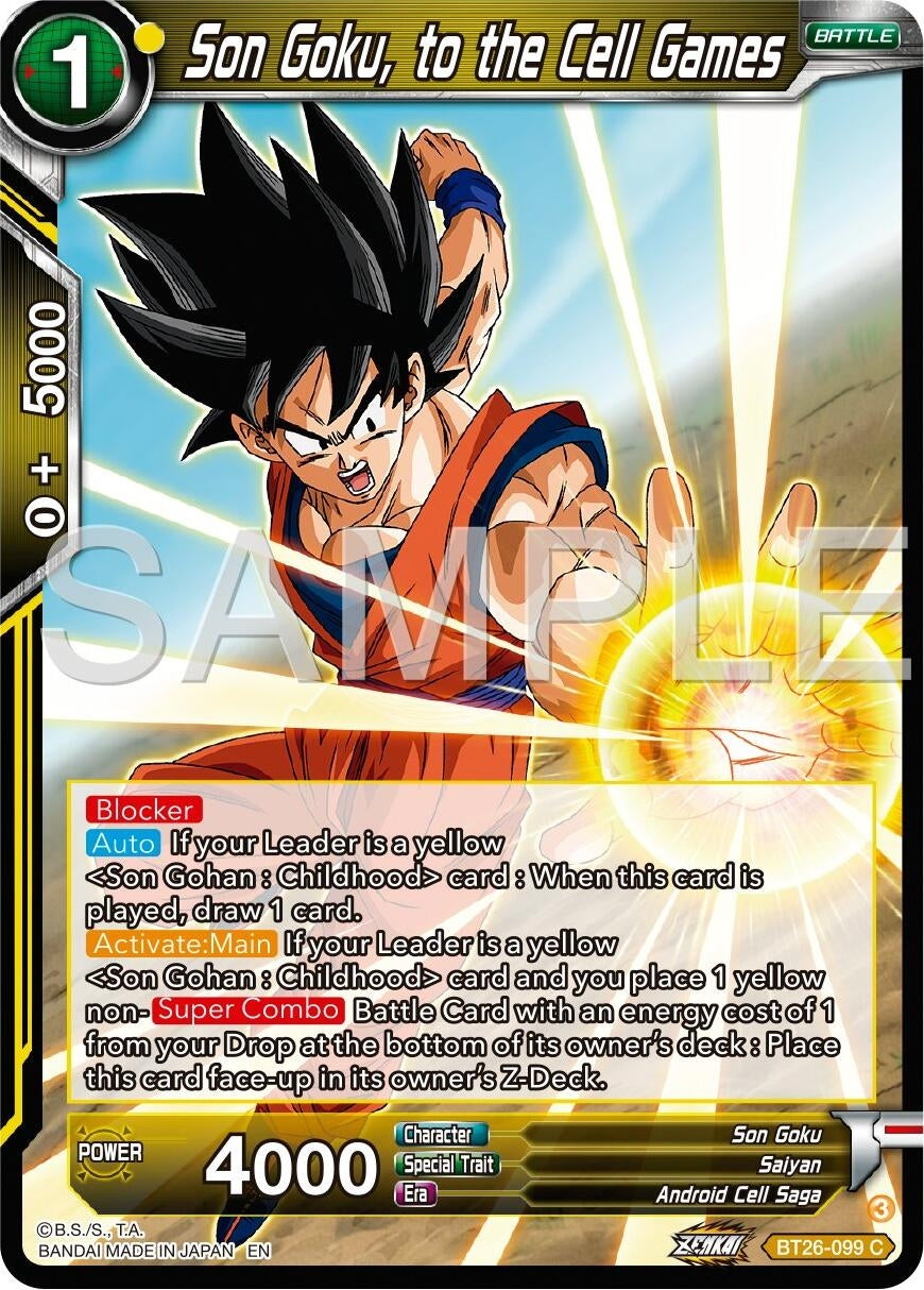 Image for Son Goku, to the Cell Games (BT26-099) (BT26) - Dragon Ball Super: Masters