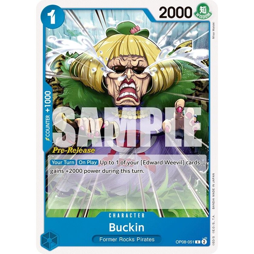 Image for Buckin (OP08-051) (OP08 PRE) - One Piece Card Game