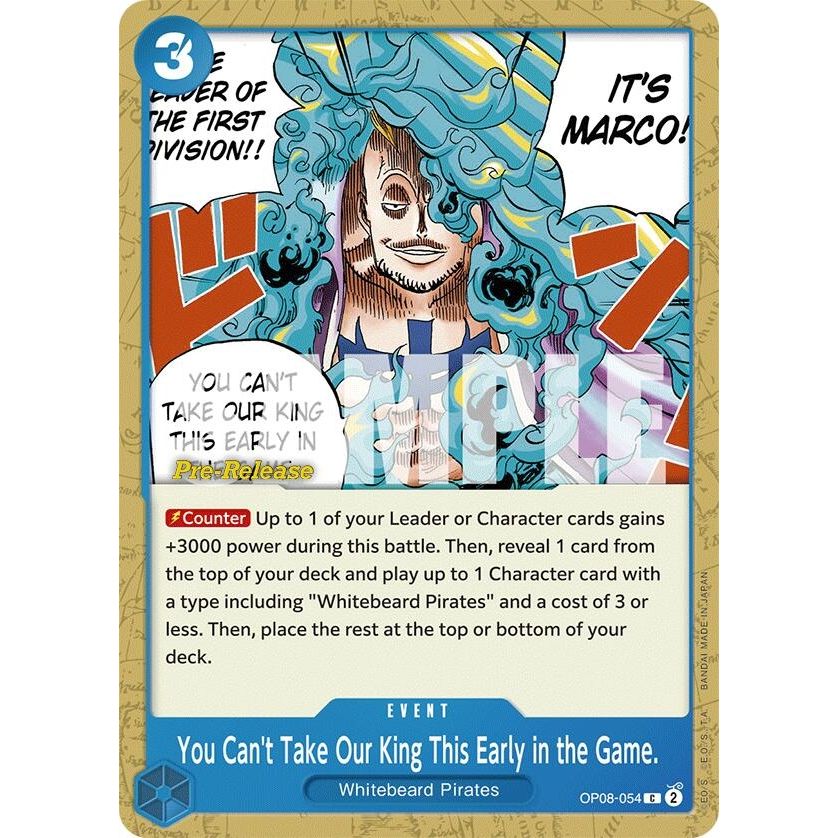 Image for You Can't Take Our King This Early in the Game. (OP08-054) (OP08 PRE) - One Piece Card Game