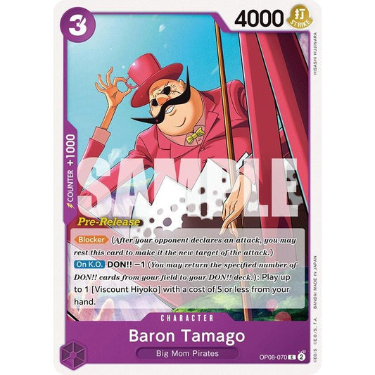 Image for Baron Tamago (OP08-070) (OP08 PRE) - One Piece Card Game