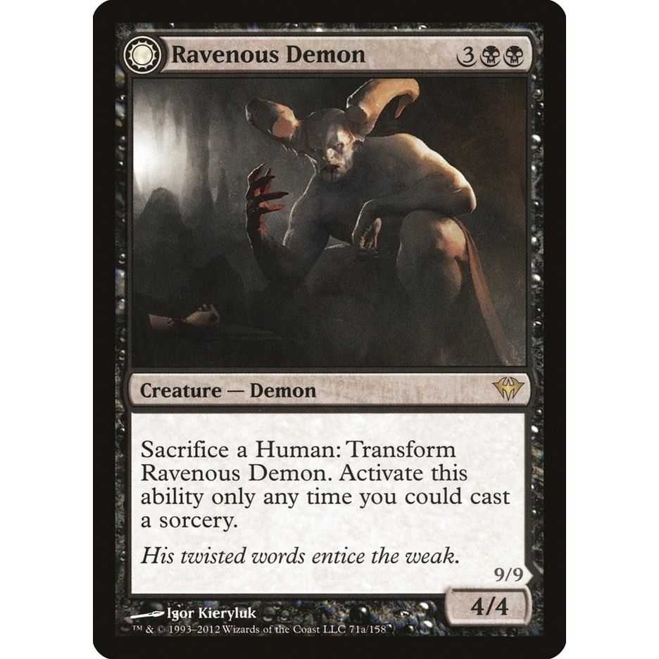 Image for Ravenous Demon (71) (DKA) - Magic: The Gathering
