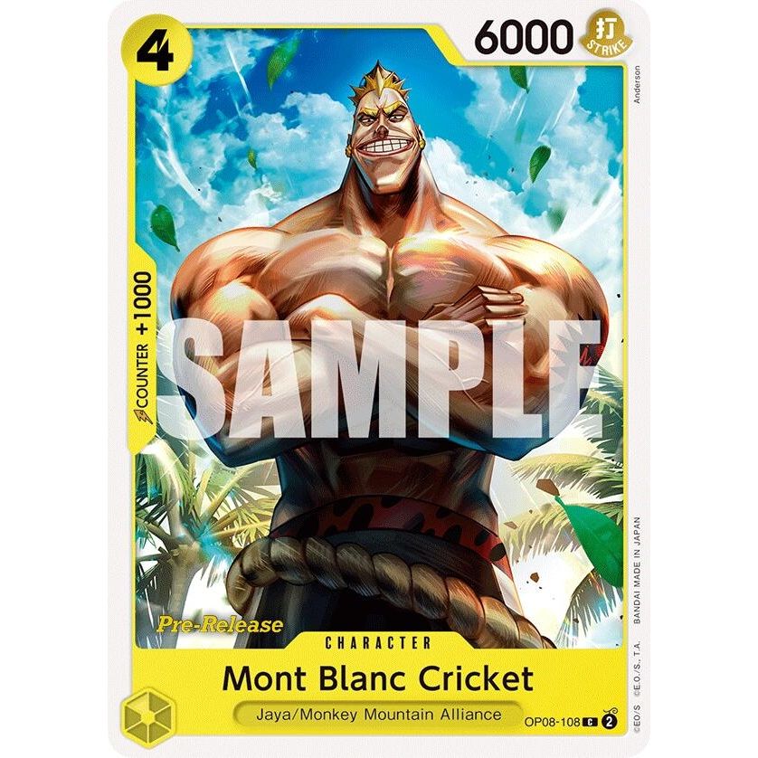 Image for Mont Blanc Cricket (OP08-108) (OP08 PRE) - One Piece Card Game