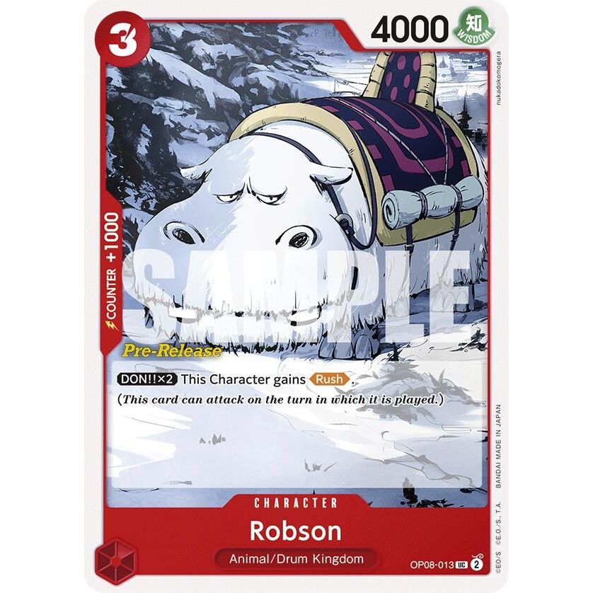 Image for Robson (OP08-013) (OP08 PRE) - One Piece Card Game