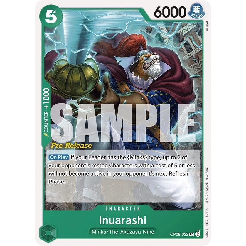 Image for Inuarashi (OP08-022) (OP08 PRE) - One Piece Card Game