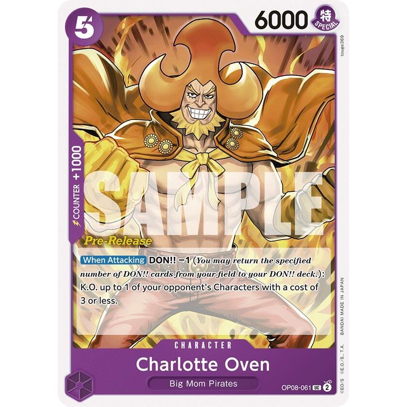 Image for Charlotte Oven (OP08-061) (OP08 PRE) - One Piece Card Game