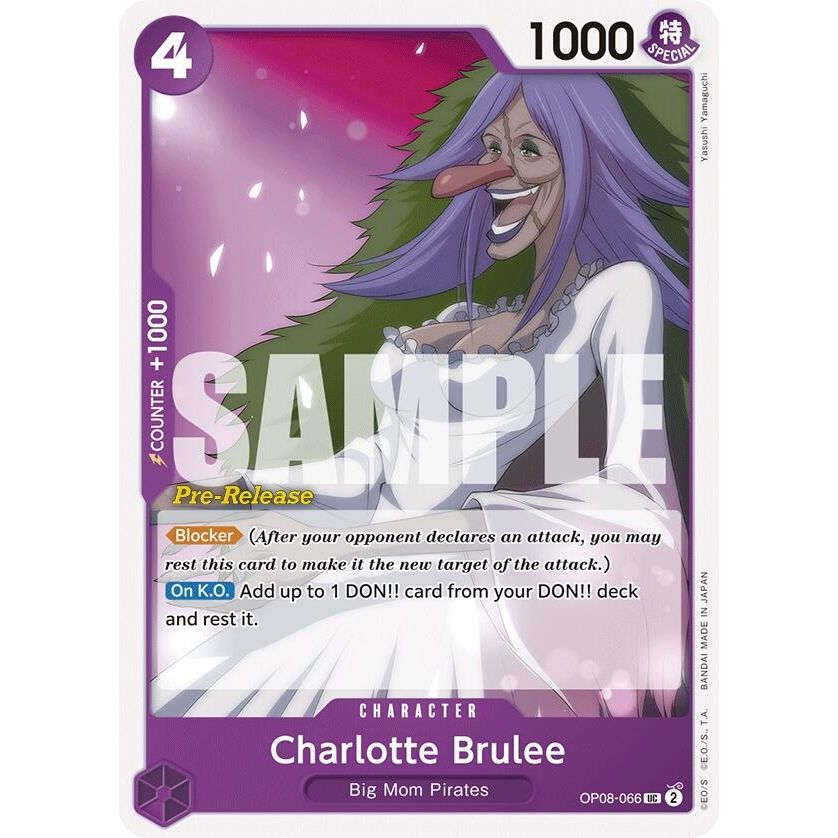 Image for Charlotte Brulee (OP08-066) (OP08 PRE) - One Piece Card Game