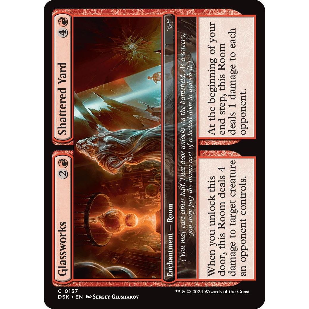 Image for Glassworks // Shattered Yard (137) (DSK) - Magic: The Gathering