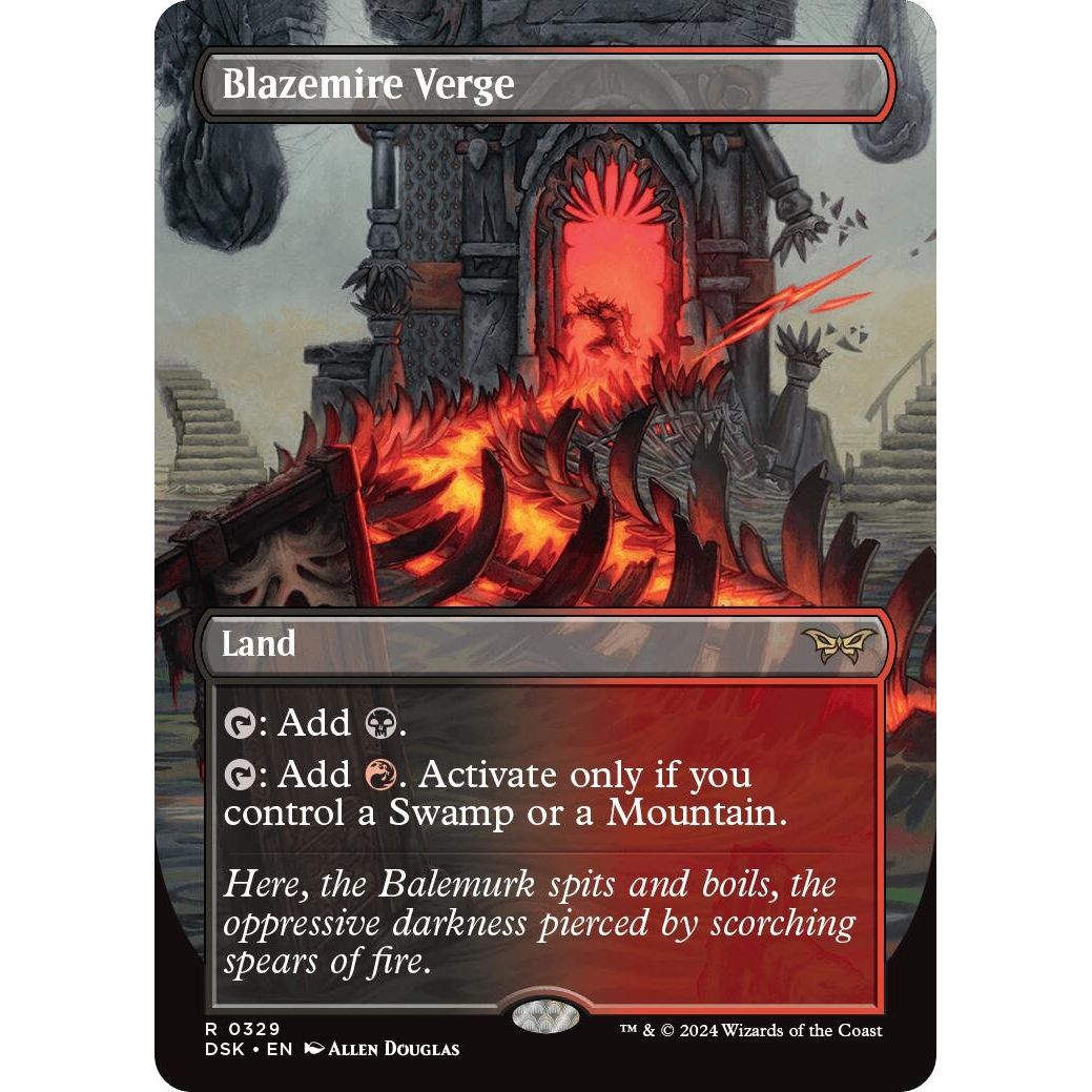 Image for Blazemire Verge (Borderless) (329) (DSK) - Magic: The Gathering