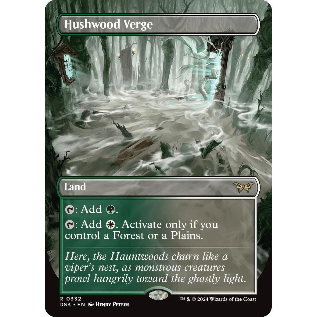 Image for Hushwood Verge (Borderless) (332) (DSK) - Magic: The Gathering