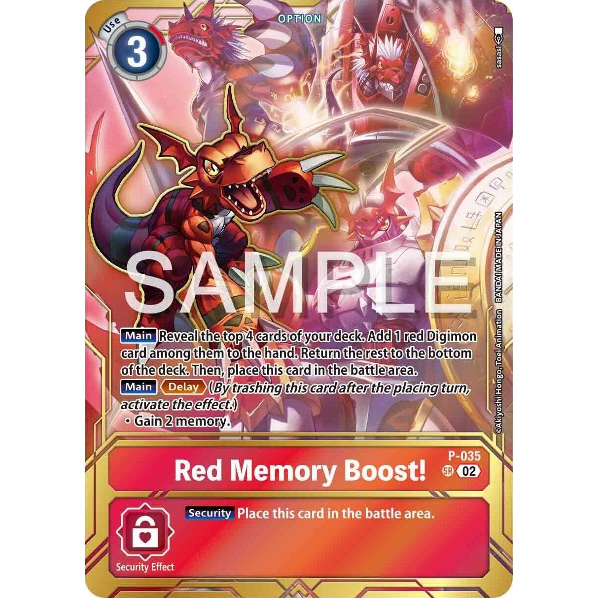 Image for Red Memory Boost! - P-035 (Premium Card Collection - Memory Boost! Set) (P-035 P) (D-PR) - Digimon Card Game