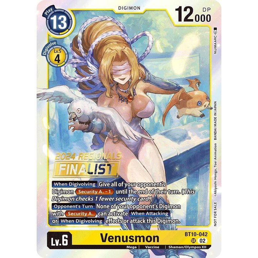 Image for Venusmon (2024 Regionals Finalist) (BT10-042 SR) (BT10) - Digimon Card Game